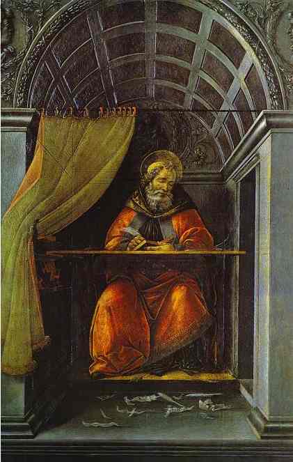 Sandro Botticelli St. Augustine in Cell